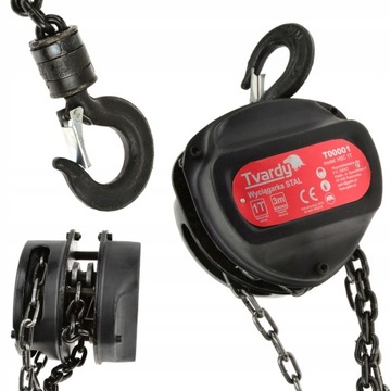 РУЧНАЯ ЛЕБЕДКА ИЗ СПЛАВА СТАЛИ ТВАРДИ 1Т ПОДЪЕМ ДО 3М T00001