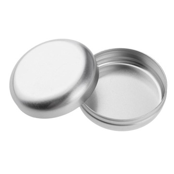 контейнер алюминиевой банки 100мл, круглые банки с винтовой крышкой 10пкс с металлическим контейнером