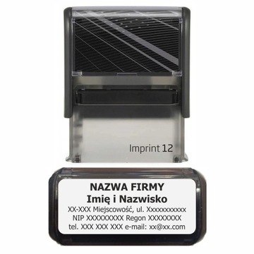Pieczątka Firmowa Trodat Imprint 8912 47x18mm do 6 linii +projekt +gumka