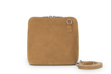 Мини-красная замшевая сумочка Vera Pelle