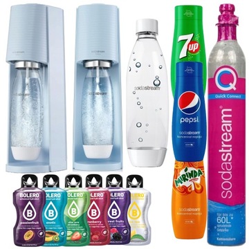 SATURATOR DO WODY GAZOWANEJ SODASTREAM ZESTAW SODA STREAM | UNIKAT BLEKITNY