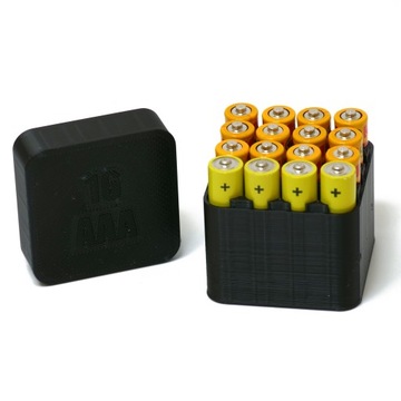 Органайзер для батареек, контейнер на 16 ААА LR03