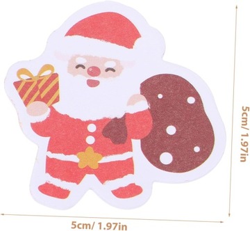 4 Świąteczne Karteczki Samoprzylepne Pamiętniki z Wakacji Pamiętnik Świątec