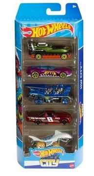 HOT WHEELS PIĘCIOPAK ZESTAW PREZENTOWY 5 samochodzików resoraków