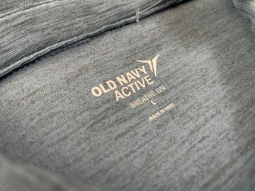 Синяя меланжевая рубашка-поло OLD NAVY ACTIVE r.L