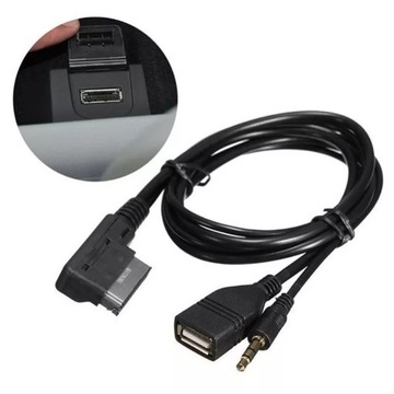 КАБЕЛЬНЫЙ РАЗЪЕМ АДАПТЕР MMI AUX JACK USB MERCEDES
