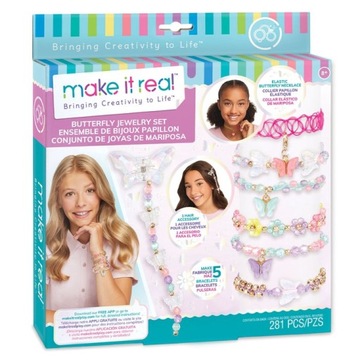 MAKE IT REAL Biżuteria Butterfly Jewelry, zestaw kreatywny