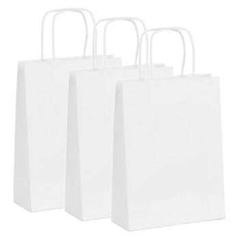Torba Papierowa 31x17x34 - 3 szt. biała 100g/m2