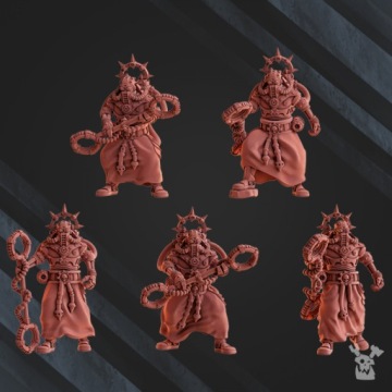 Machine Cult Shock Priests with Staff Ad Mech
