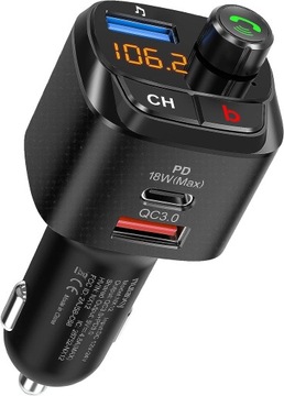Transmiter samochodowy Nulaxy NX12 Bluetooth 5.0 nadajnik FM