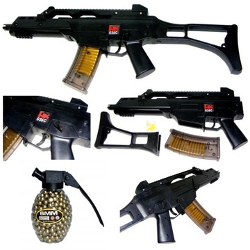 Niemiecki G36 Karabin Pistolet Na Kulki Replika G36 HKM + KULKI 800