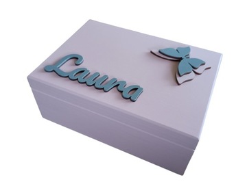 Подарок девочке, коробочка с 3D именем.