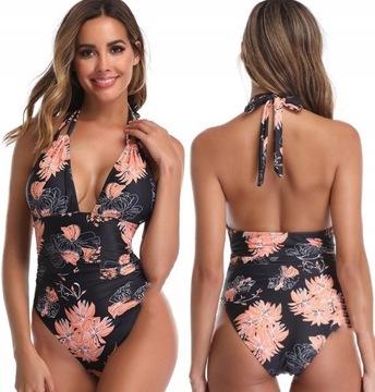 ЦЕЛЬНЫЙ КУПАЛЬНИК МОНОКИНИ В БОХО / XL