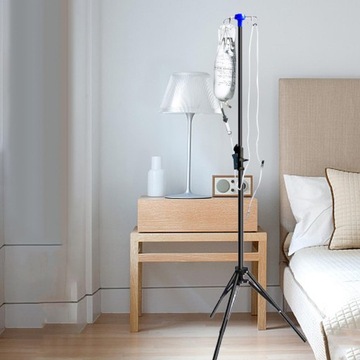 Стойка для внутривенной инфузии Портативная подставка с регулируемой высотой