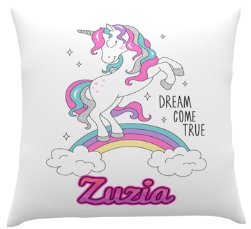 ПОДУШКА ЕДИНОРОГ ДЛЯ ДЕТЕЙ С ИМЕНЕМ