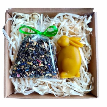 Пасхальный набор Чайная свеча Заяц Подарок Прекрасный подарок