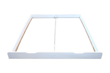 SZUFLADA POD ŁÓŻKO DREWNIANA BIAŁA 160x150cm