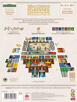 WŁADCA PIERŚCIENI POJEDYNEK O ŚRÓDZIEMIE STRATEGICZNA GRA PLANSZOWA REBEL