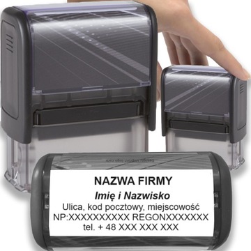 PIECZĄTKA TRODAT 8912 DO 6 LINII FIRMOWA IMIENNA BIUROWA PROJEKT + GUMKA