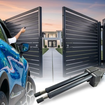 ПРИВОД ДЛЯ ДВУСТОРОТНЫХ ВОРОТ 8,6 м WIFI ЛАМПА 4xДИСТАНЦИОННЫЙ АВТОМАТИЧЕСКИЙ ДЛЯ ПОЛНЫХ ВОРОТ