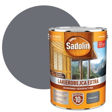SADOLIN EXTRA 5L LAKIEROBEJCA CIEMNY SZARY