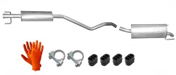OPEL ASTRA H 1.4 (04-09) TŁUMIK ŚRODKOWY KOŃCOWY