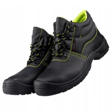 МУЖСКИЕ ЗАЩИТНЫЕ РАБОЧИЕ БОТИНКИ КОЖАНЫЕ БЕЗ ПЕТЛИ O1