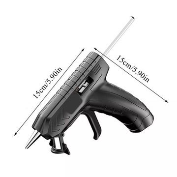 Bezprzewodowy Mini Pistolet Do Klejenia Na Gorąco Z 10 Sztyftami Kleju 7 Mm