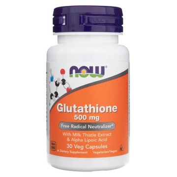 NOW Glutathione L-GLUTATION antyoksydant 500mg 30k