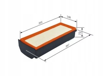 BOSCH F 026 400 409 FILTR VZDUCHU
