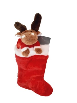 SKARPETA ŚWIĄTECZNA KOMINEK ŚWIĘTA RENIFER PREZENT