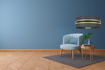 LAMPA WISZĄCA SUFITOWA ŻYRANDOL ABAŻUR CIEN DUŻA