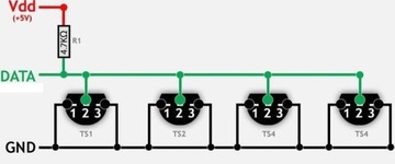 Czujnik temperatury DS18B20 ARDUINO TO92