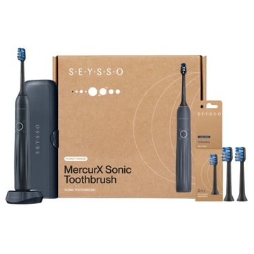 Szczoteczka soniczna SEYSSO MercurX + 2 końcówki