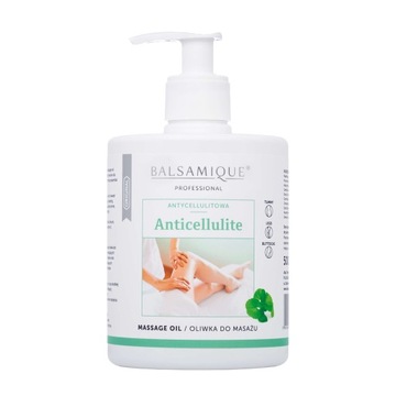 BALSAMIQUE OLIWKA DO MASAŻU ANTYCELLULITOWA DO ROZGRZANIA TKANKI 500 ML