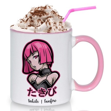 Kubek Różowy Na Prezent Dla Fana Anime LONFIRE Wz