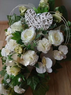 Украшение кладбища GRAVE композиция HEART SET