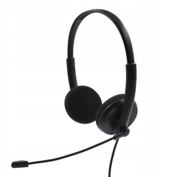 SŁUCHAWKI Z MIKROFONEM DO SKYPE PRACY ZDALNEJ USB