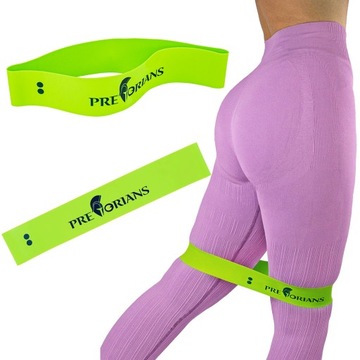 GUMA OPOROWA TRENINGOWA TAŚMA DO ĆWICZEŃ WORKOUT MINI BAND FITNESS 17-21 kg