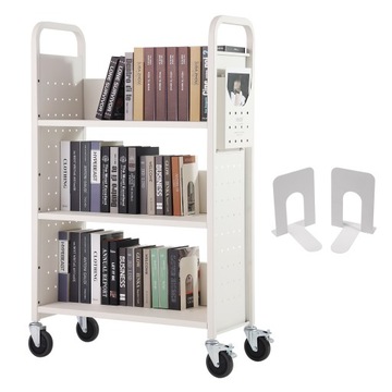VEVOR Półki Wózek 3 Półki Biały L Kształt 150kg Nośność 790x385x1250mm