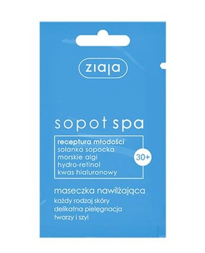 ZIAJA SOPOT SPA Maseczka nawilżająca 7 ml