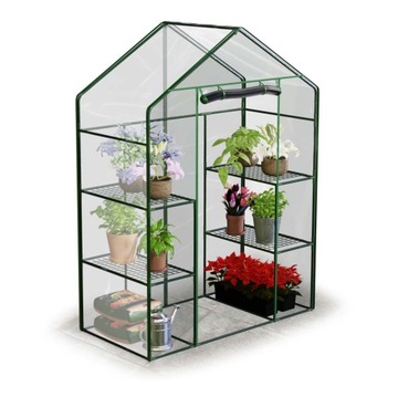 МИНИ-БАЛКОННАЯ ТЕПЛИЦА ПЛЕНОЧНАЯ 4 ПОЛКИ 195x140x70