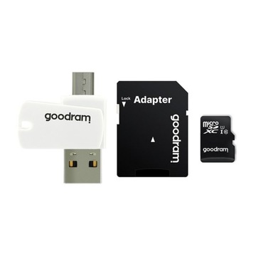 Карта памяти GOODRAM 16 ГБ M1A4 UHS-I microSDHC + адаптер