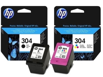 2x TUSZ HP 304 N9K06AE N9K05AE DESKJET 2620 2630 !