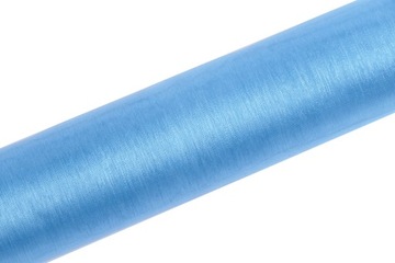 ORGANZA ORGANTYNA błękitna 36cm x 9mb bieżnik