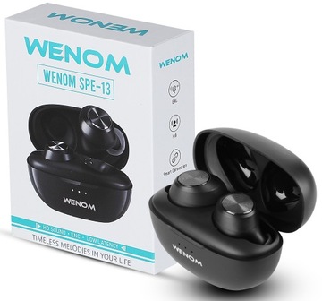WENOM SPE-13 БЕСПРОВОДНЫЕ НАУШНИКИ Bluetooth 5.3 ВОДОНЕПРОНИЦАЕМЫЕ 2 микрофона