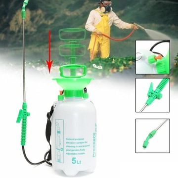 Ручной садовый опрыскиватель под давлением 5 л AQUA SPRAY + копье