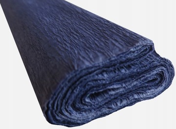 BIBUŁA DEKOR MARSZCZONA GRANATOWA