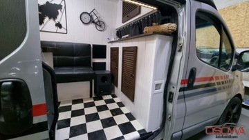 Renault Trafic II Kabina 2.0 dCi 115KM 2010 Renault Trafic long Kamper 2.0dci lozko lodowka kuchenka ,tv 2x markiza z, zdjęcie 29