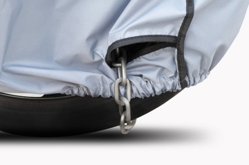 Польский всесезонный брезентовый чехол на мотоцикл Motorcycle Protector L с багажником